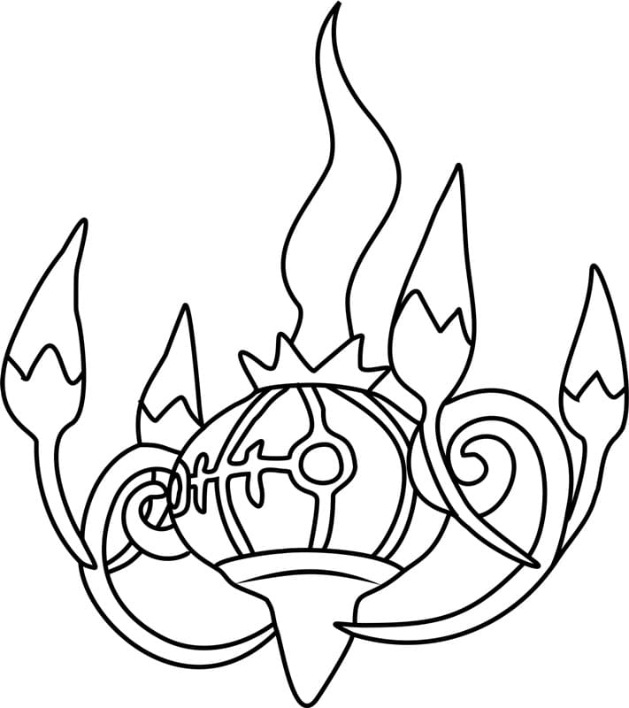ζωγραφική Pokemon Chandelure