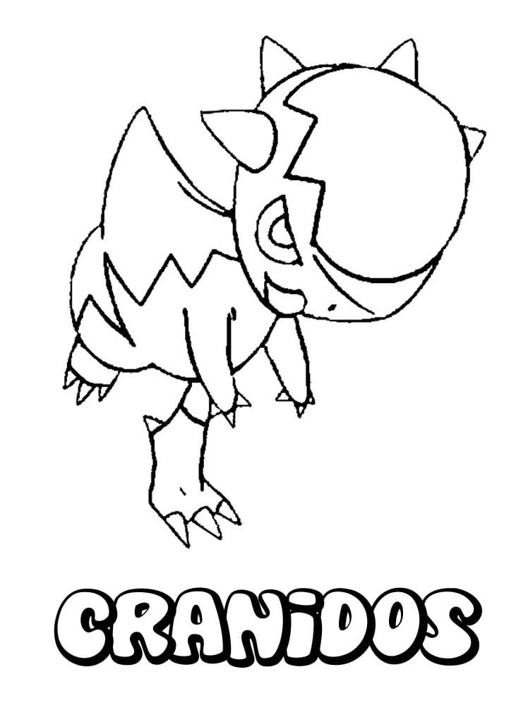 ζωγραφική Pokemon Cranidos