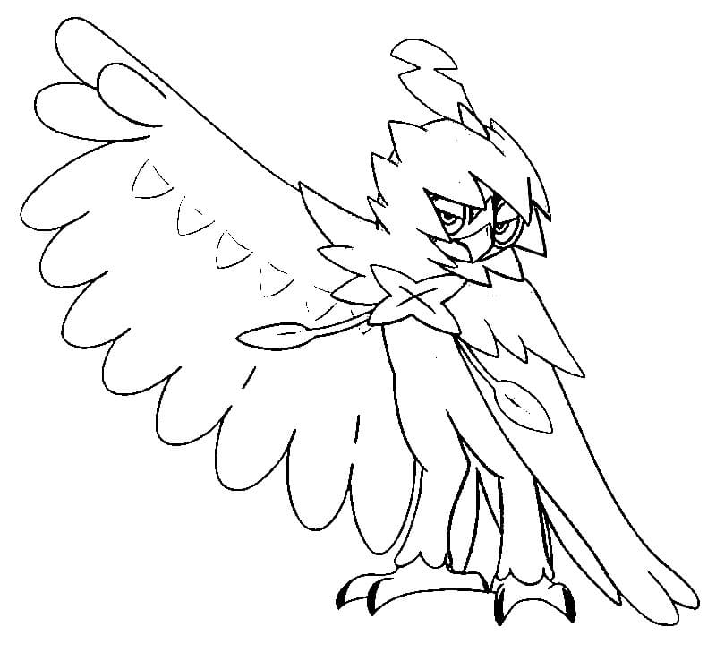 ζωγραφική Pokemon Decidueye