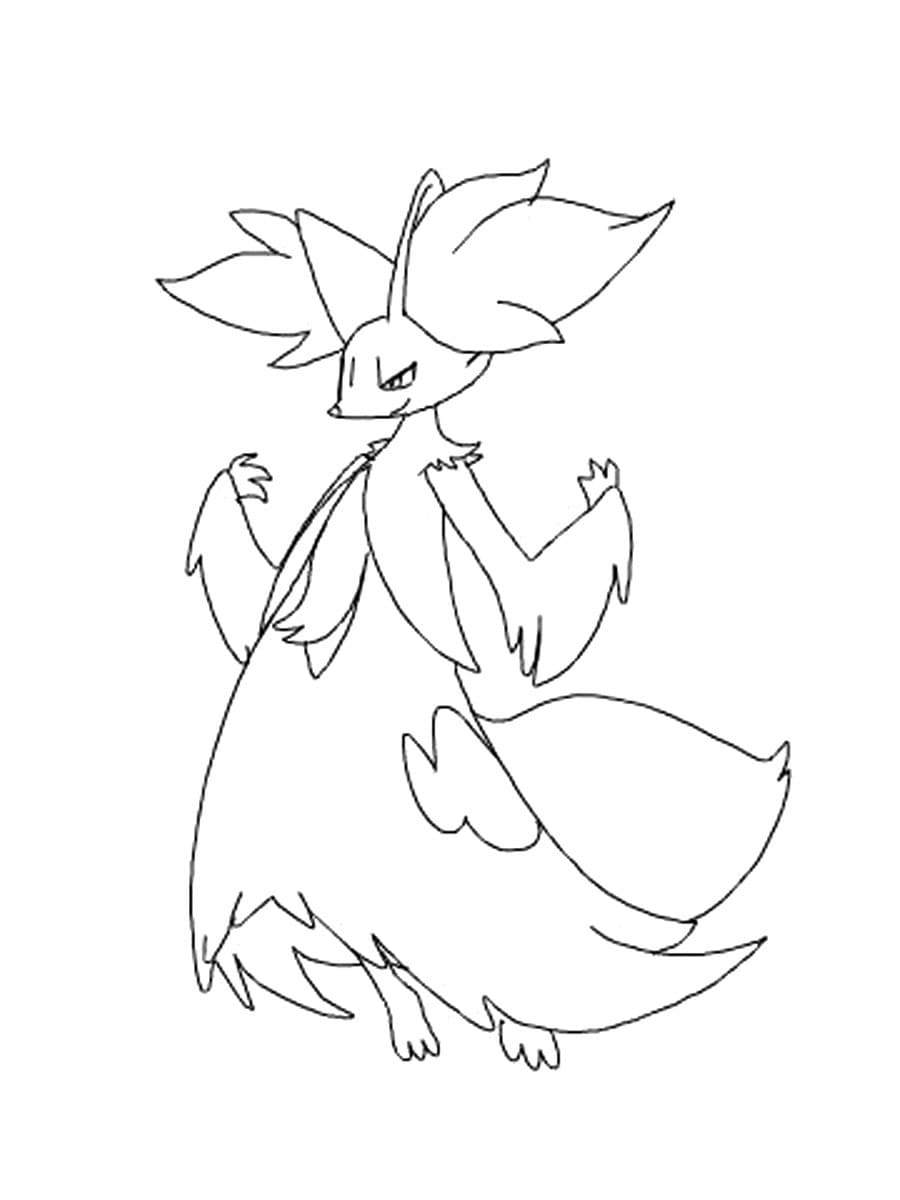 ζωγραφική Pokemon Delphox