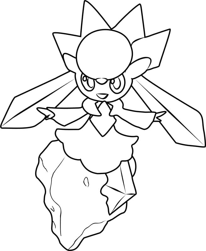 ζωγραφική Pokemon Diancie