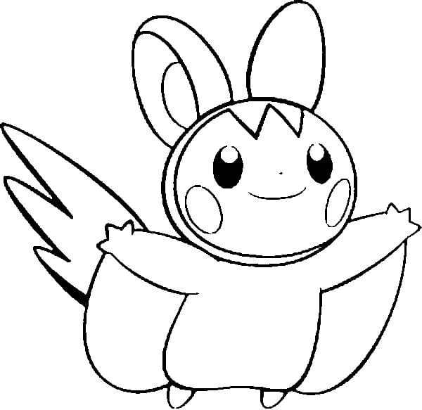 ζωγραφική Pokemon Emolga