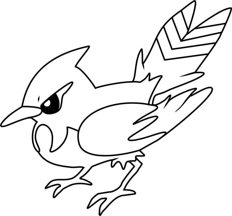 ζωγραφική Pokemon Fletchinder