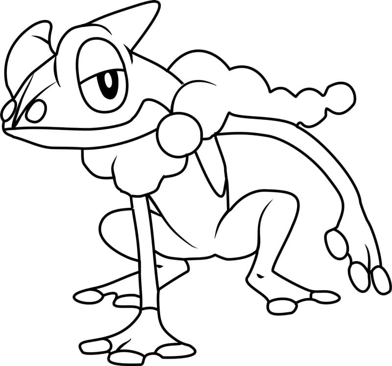 ζωγραφική Pokemon Frogadier