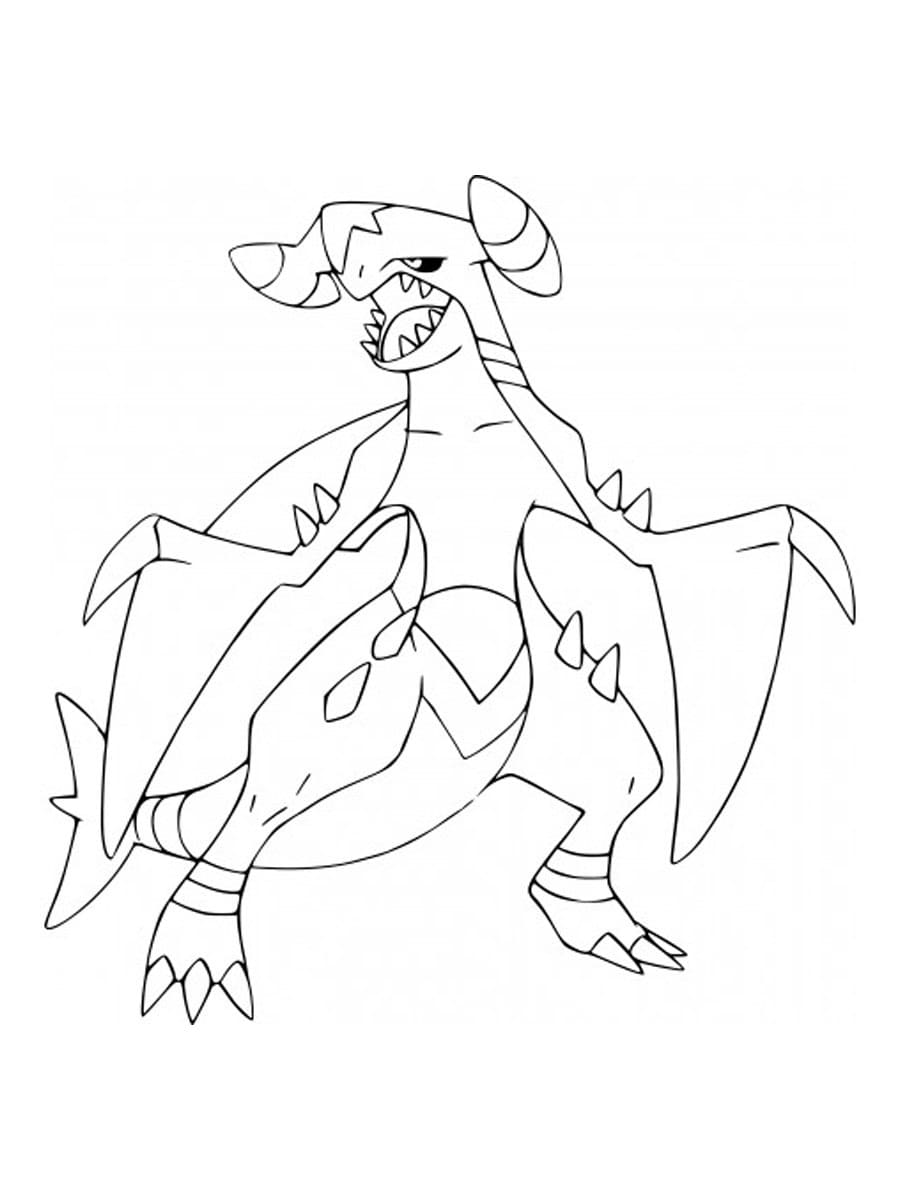 ζωγραφική Pokemon Garchomp