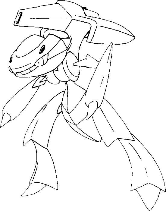 ζωγραφική Pokemon Genesect