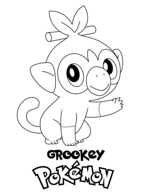 ζωγραφική Pokemon Grookey