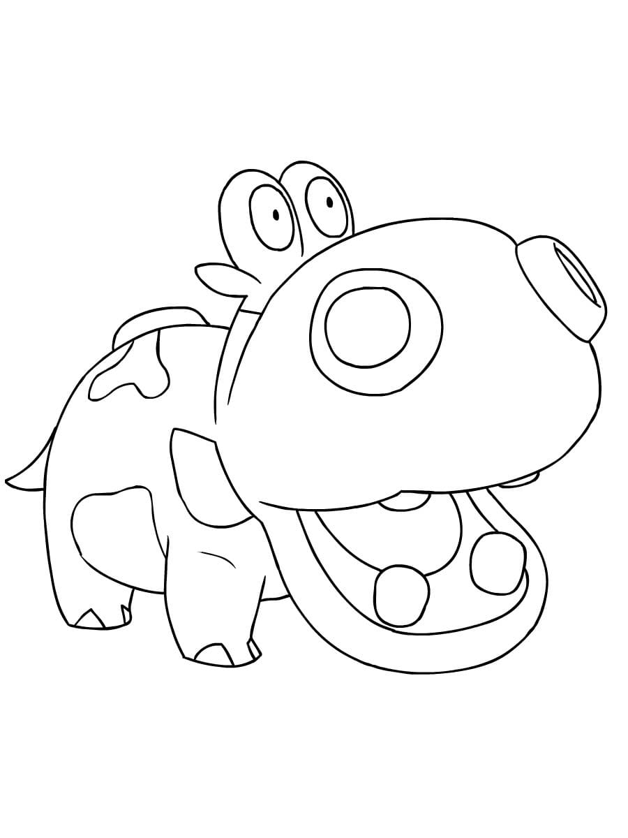 ζωγραφική Pokemon Hippopotas