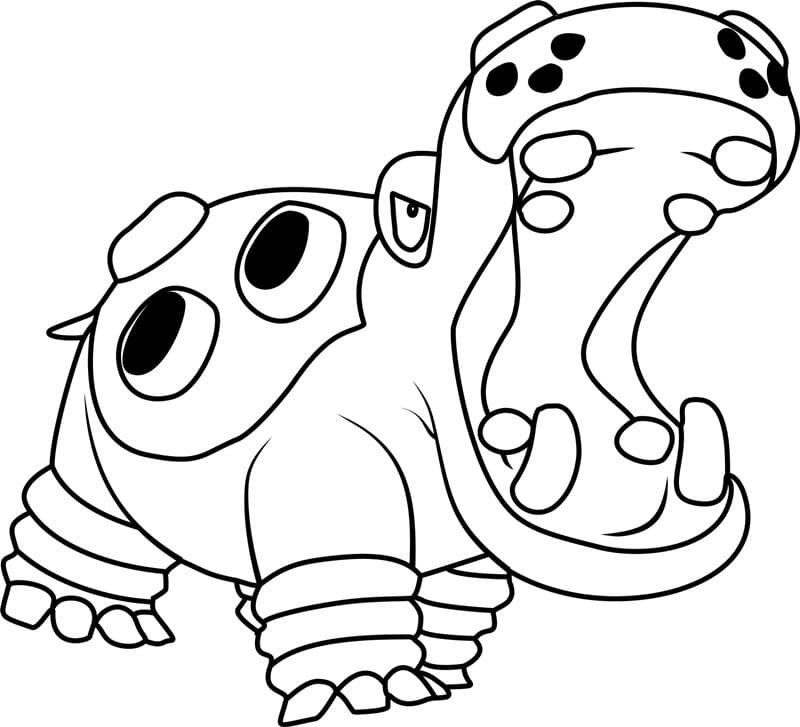 ζωγραφική Pokemon Hippowdon