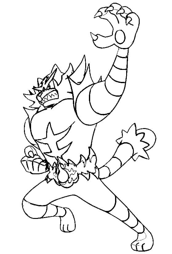 ζωγραφική Pokemon Incineroar