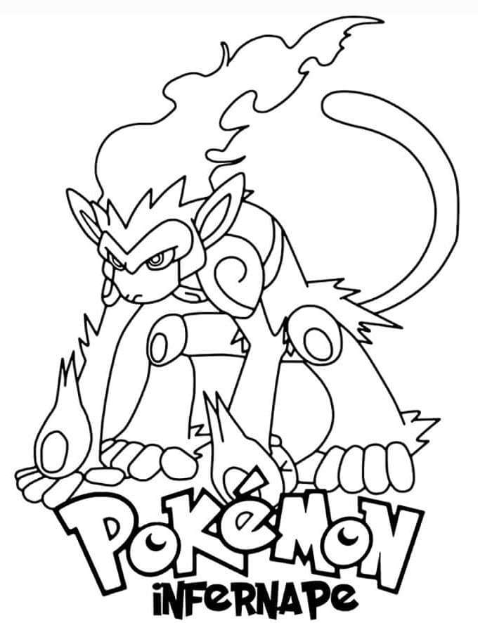 ζωγραφική Pokemon Infernape