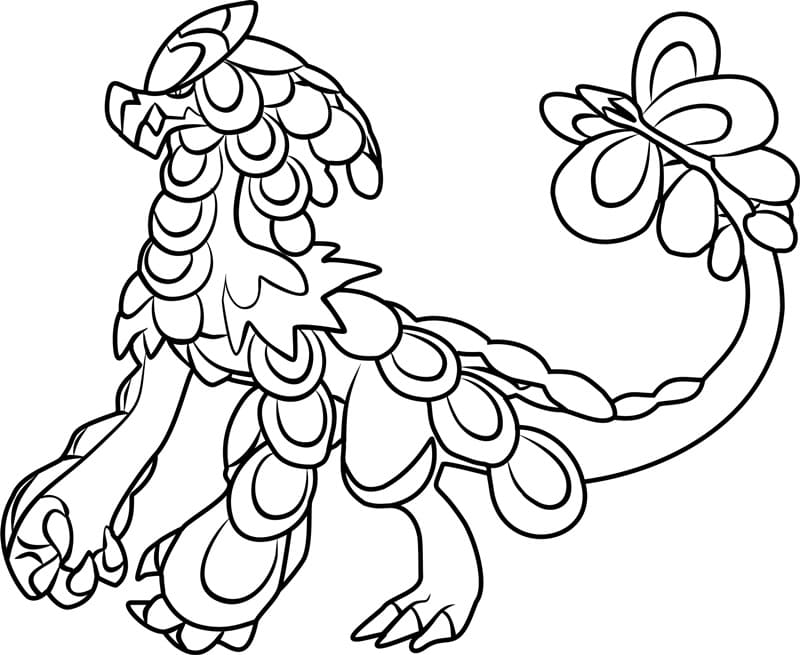 ζωγραφική Pokemon Kommo-o