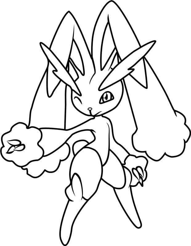 ζωγραφική Pokemon Lopunny