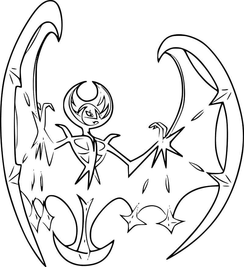 ζωγραφική Pokemon Lunala