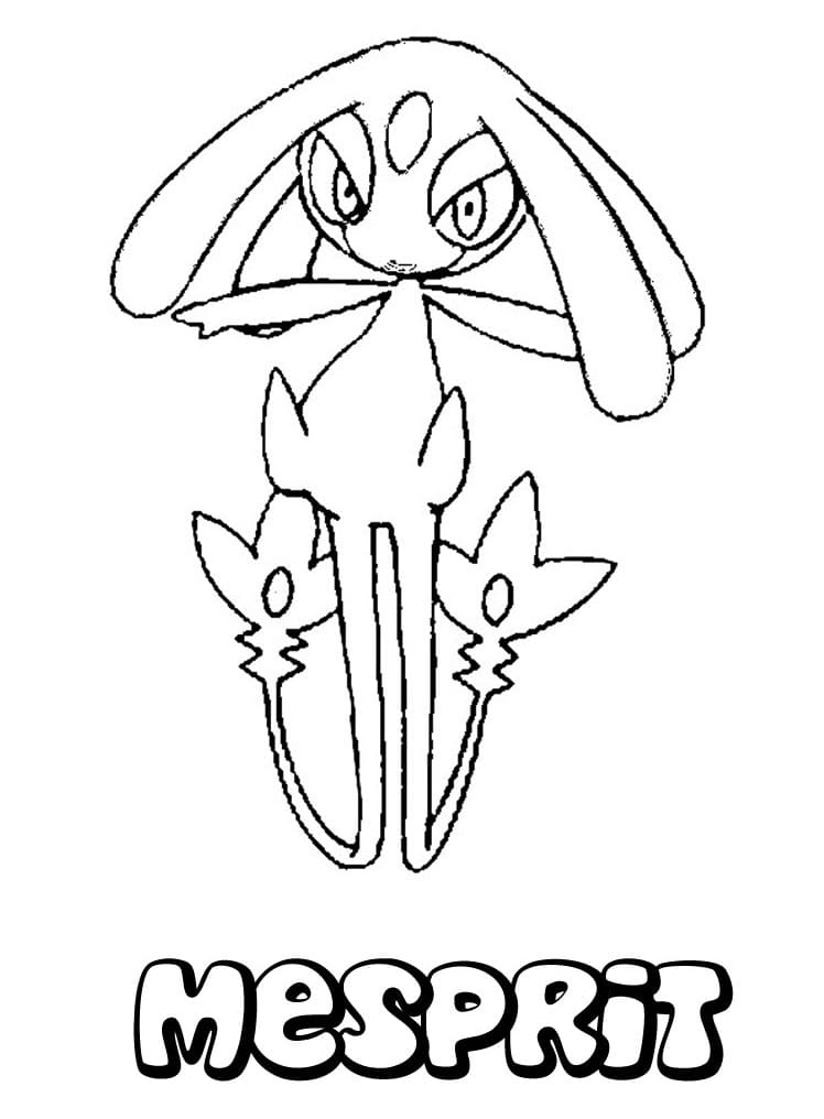 ζωγραφική Pokemon Mesprit