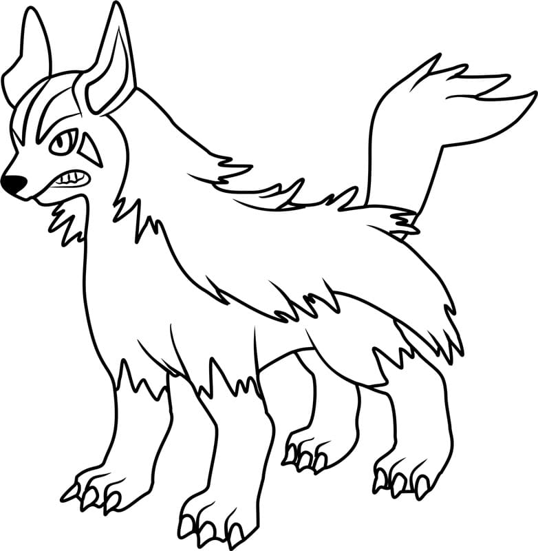 ζωγραφική Pokemon Mightyena