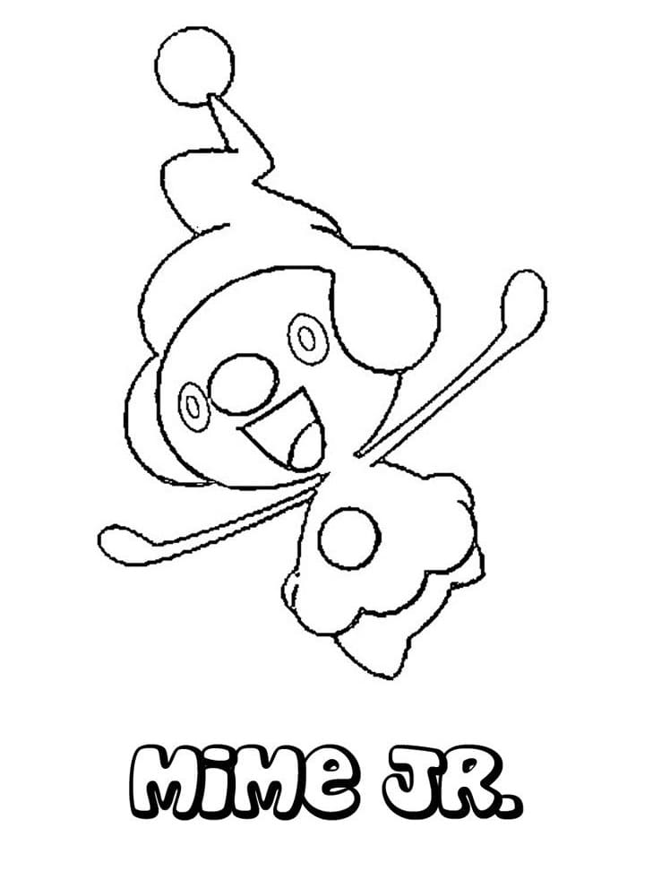 ζωγραφική Pokemon Mime Jr.