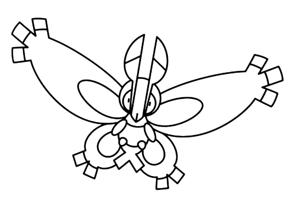 ζωγραφική Pokemon Mothim