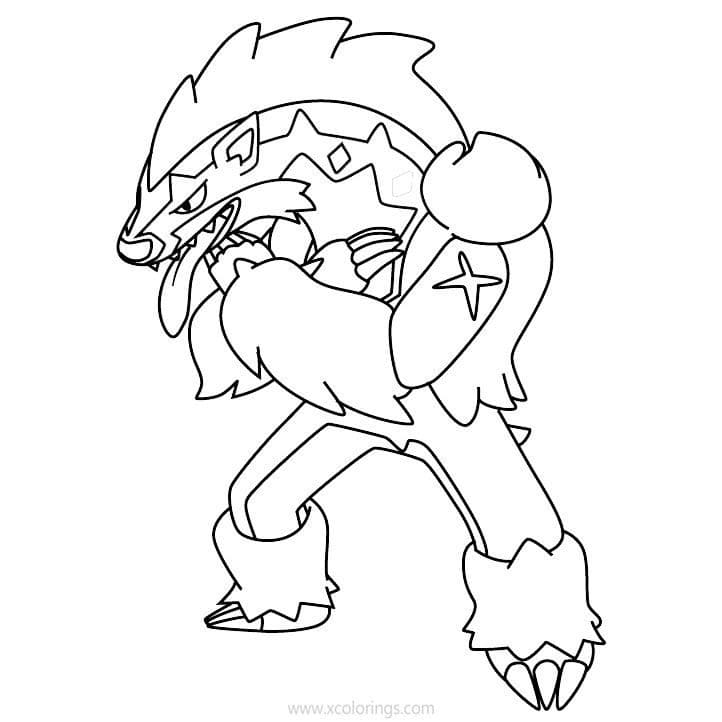 ζωγραφική Pokemon Obstagoon