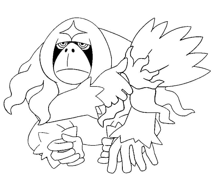 ζωγραφική Pokemon Oranguru