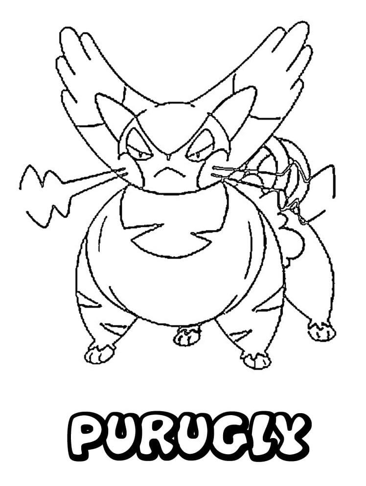 ζωγραφική Pokemon Purugly