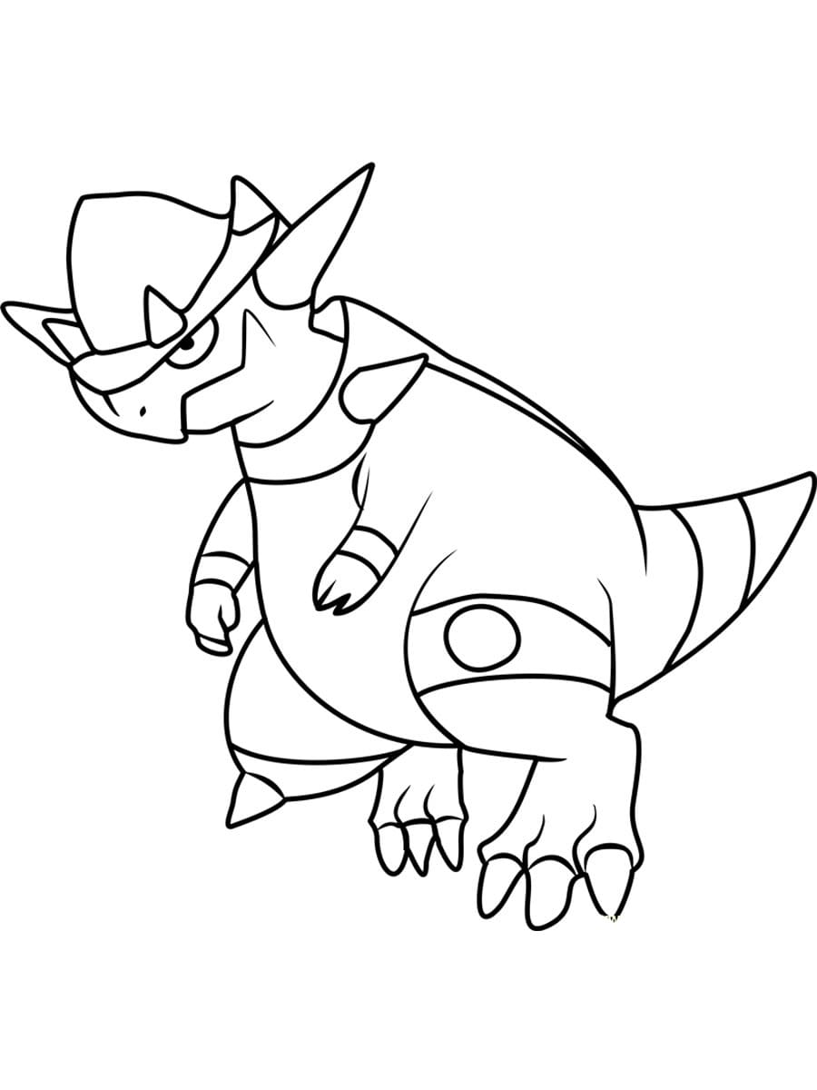 ζωγραφική Pokemon Rampardos