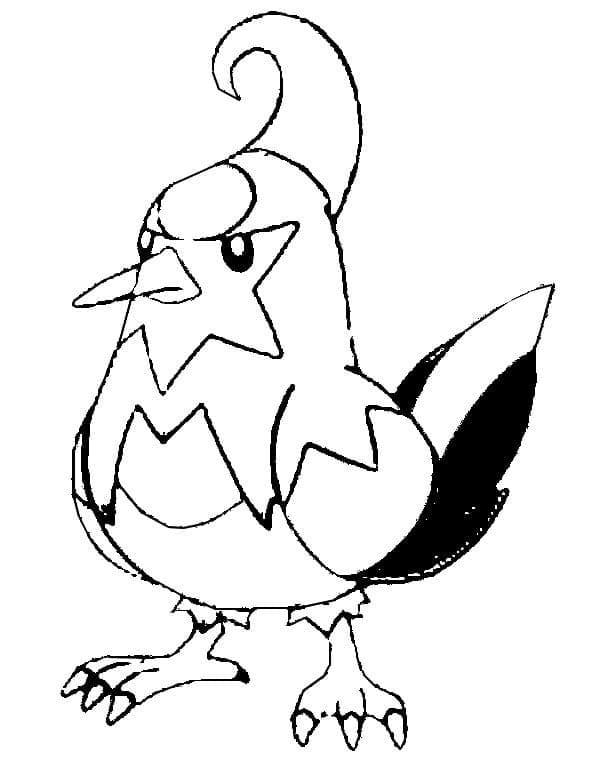 ζωγραφική Pokemon Staravia