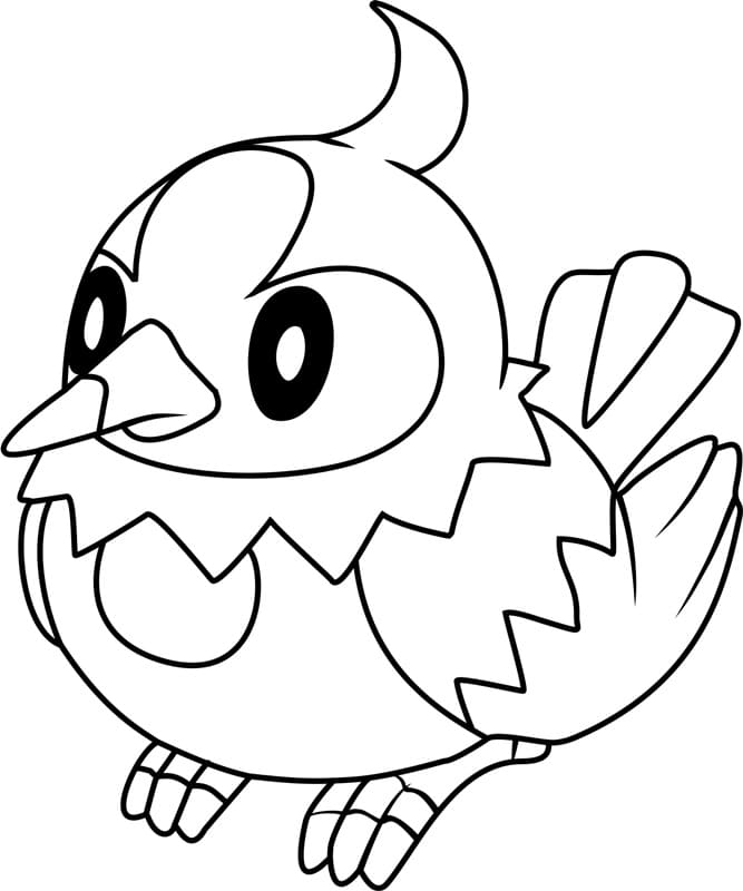 ζωγραφική Pokemon Starly