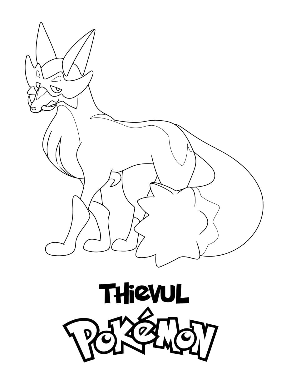 ζωγραφική Pokemon Thievul
