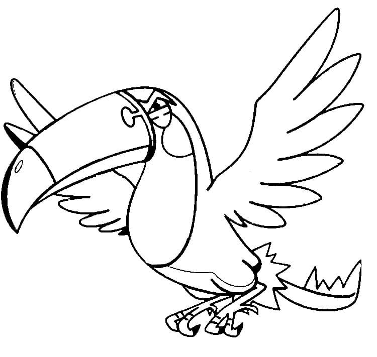 ζωγραφική Pokemon Toucannon
