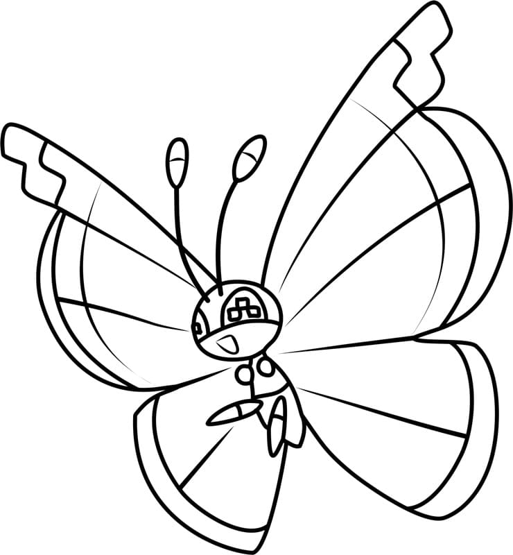 ζωγραφική Pokemon Vivillon