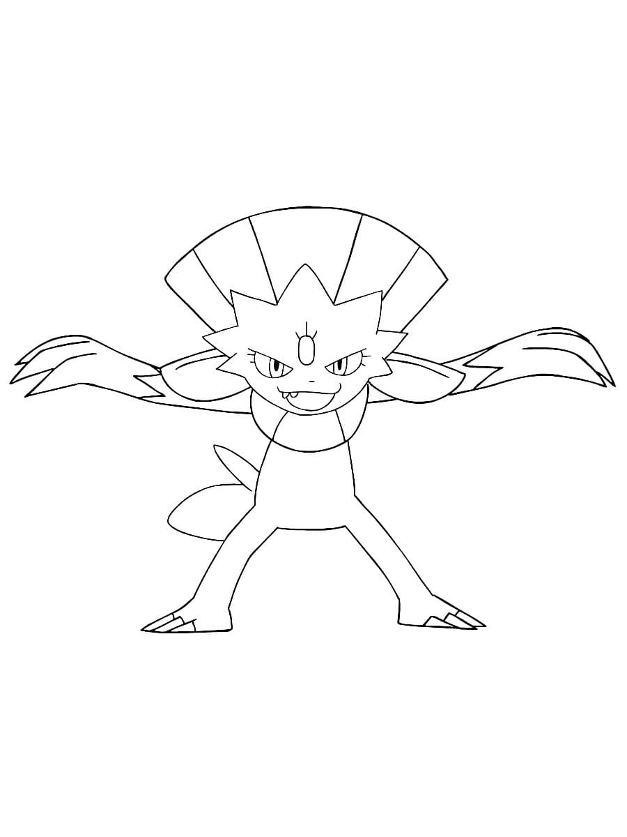ζωγραφική Pokemon Weavile