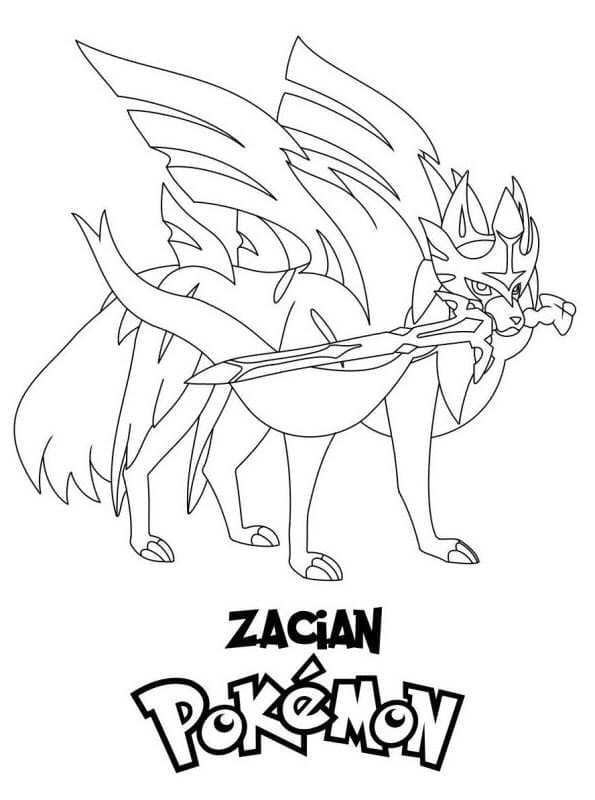 ζωγραφική Pokemon Zacian