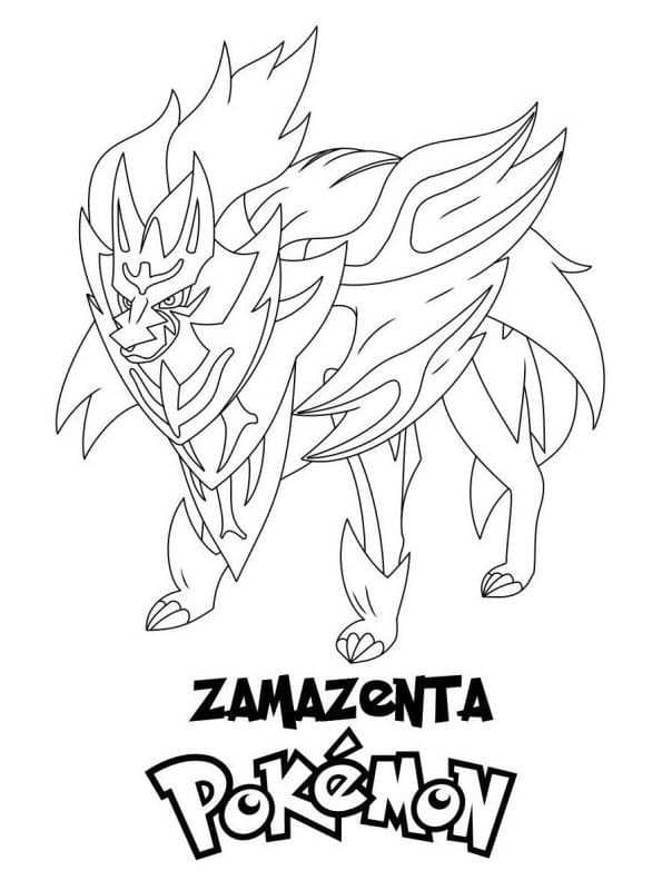 ζωγραφική Pokemon Zamazenta