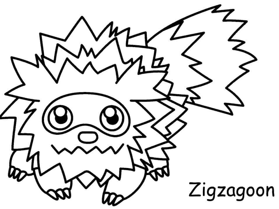 ζωγραφική Pokemon Zigzagoon
