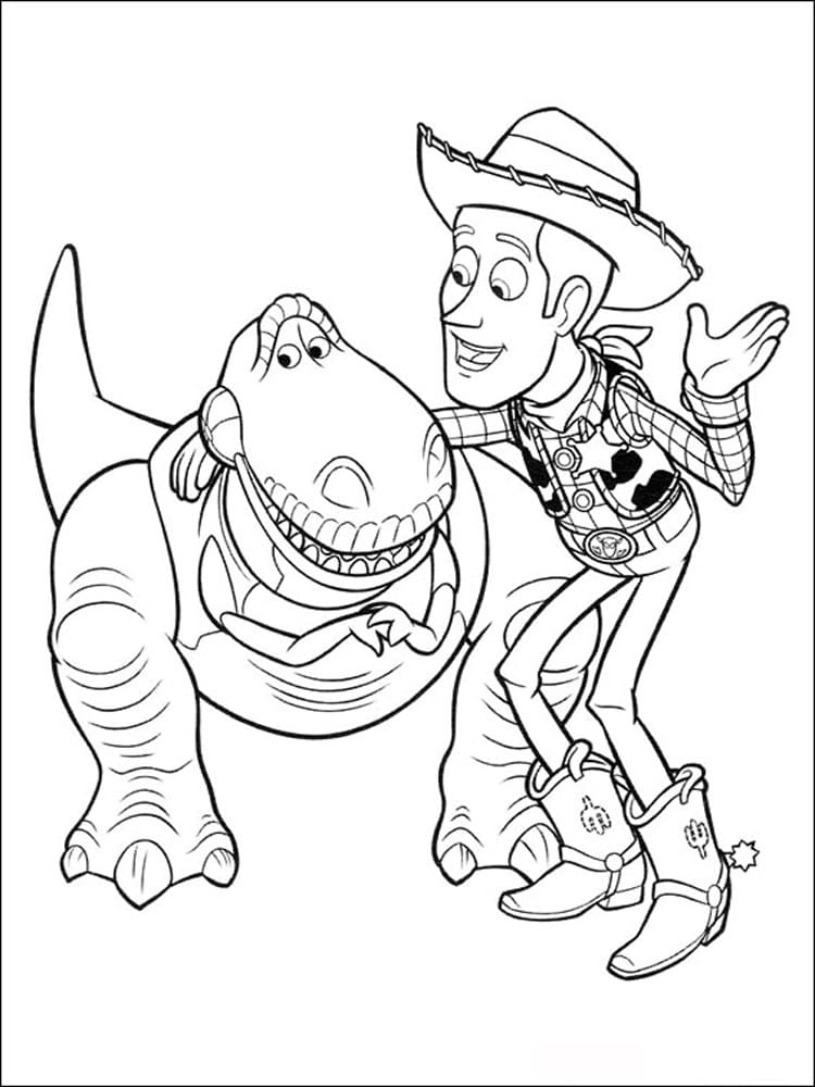 ζωγραφική Rex και Woody Toy Story