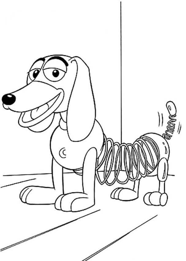 ζωγραφική Slinky Dog από το Toy Story