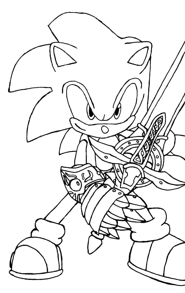 ζωγραφική Sonic και Sword