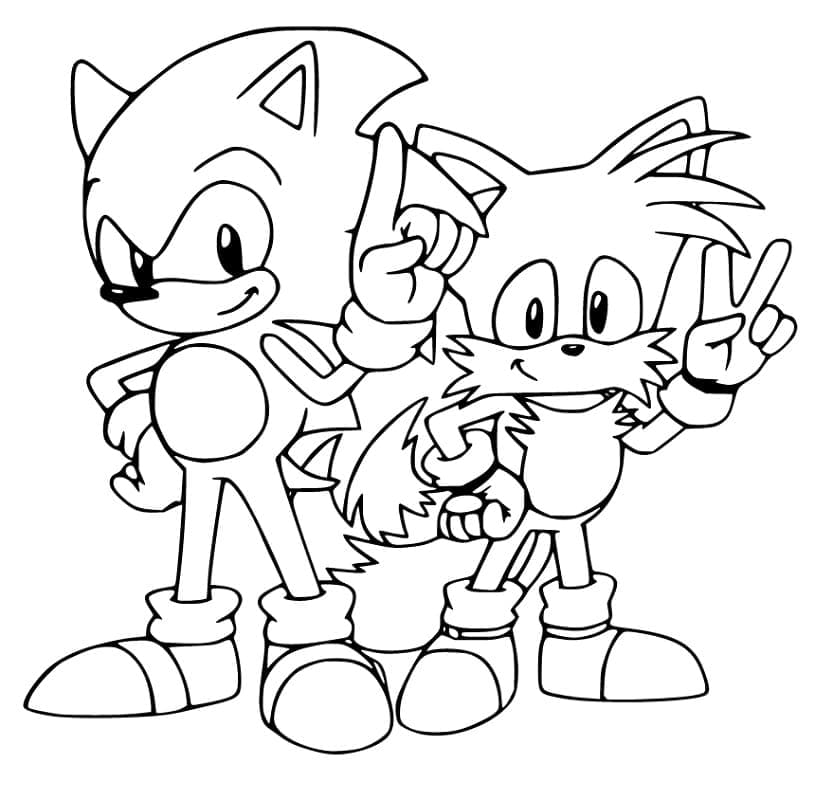 ζωγραφική Sonic και Tails