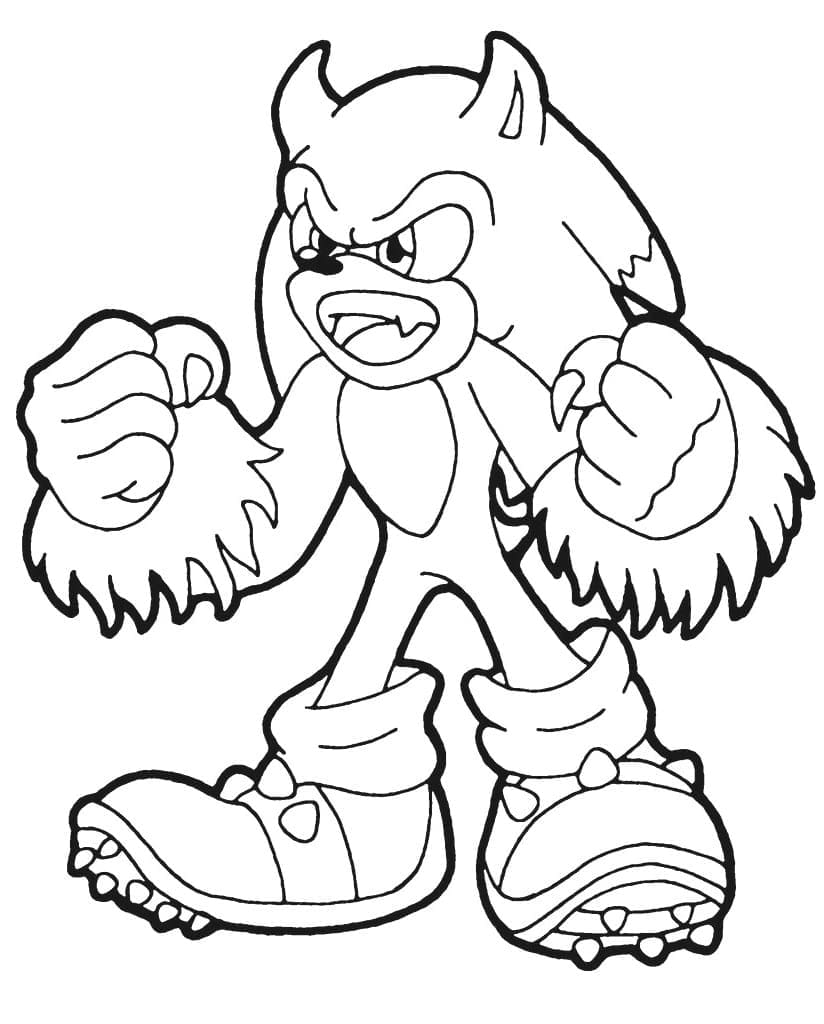 ζωγραφική Sonic το Werehog