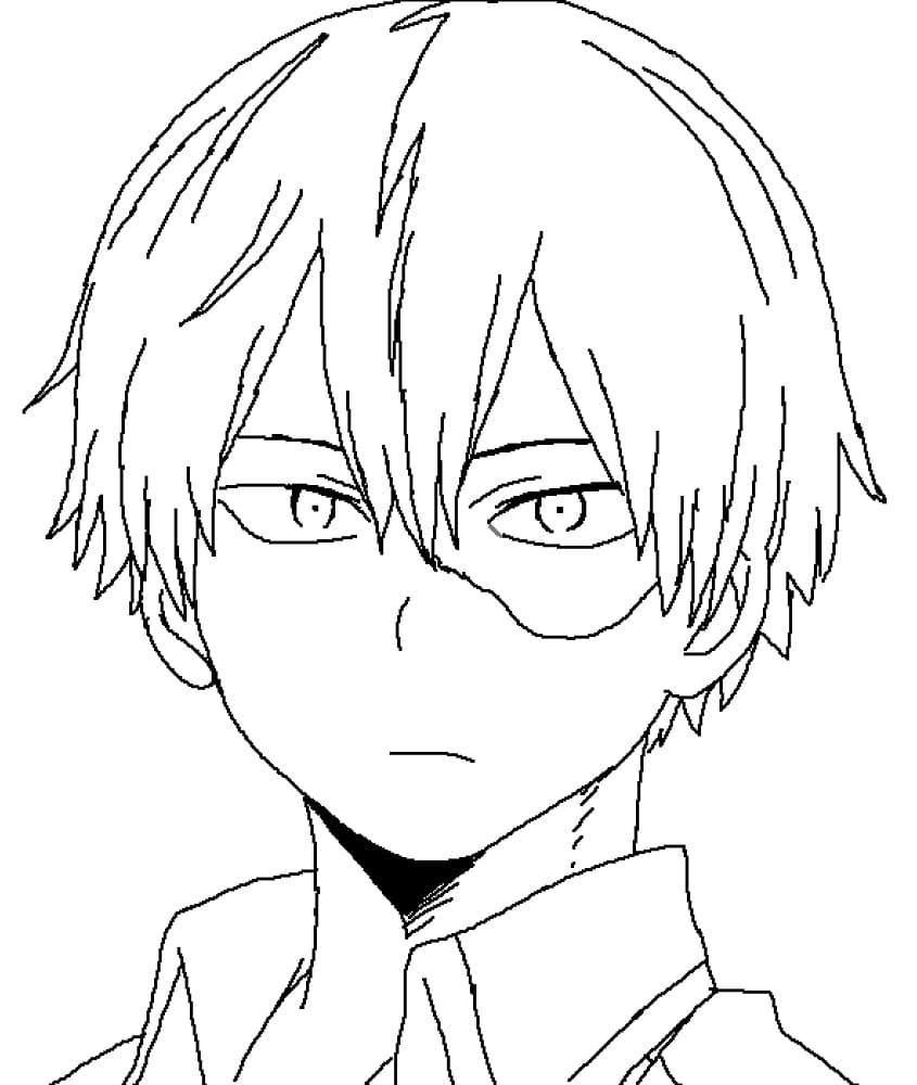 ζωγραφική Todoroki Shoto My Hero Academia