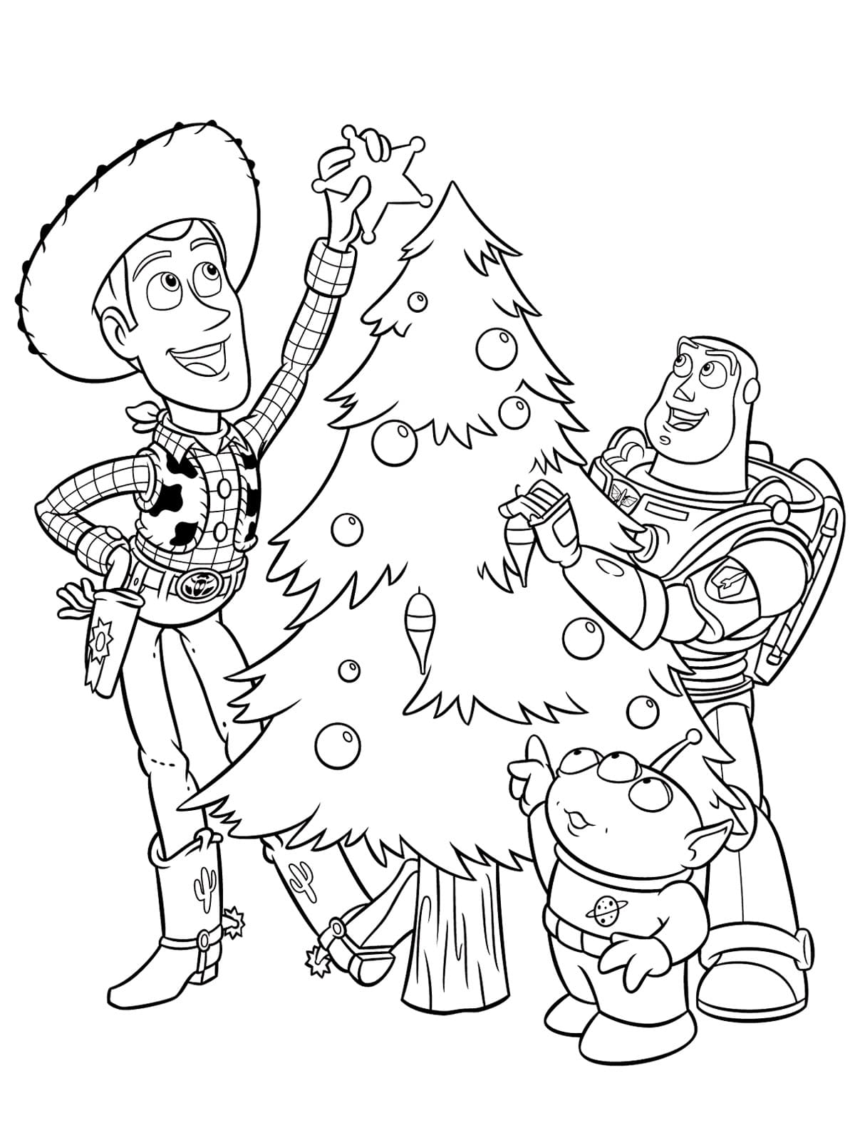 ζωγραφική Toy Story Χριστούγεννα