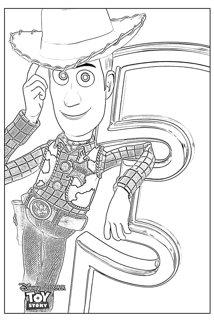 ζωγραφική Woody από το Toy Story Disney