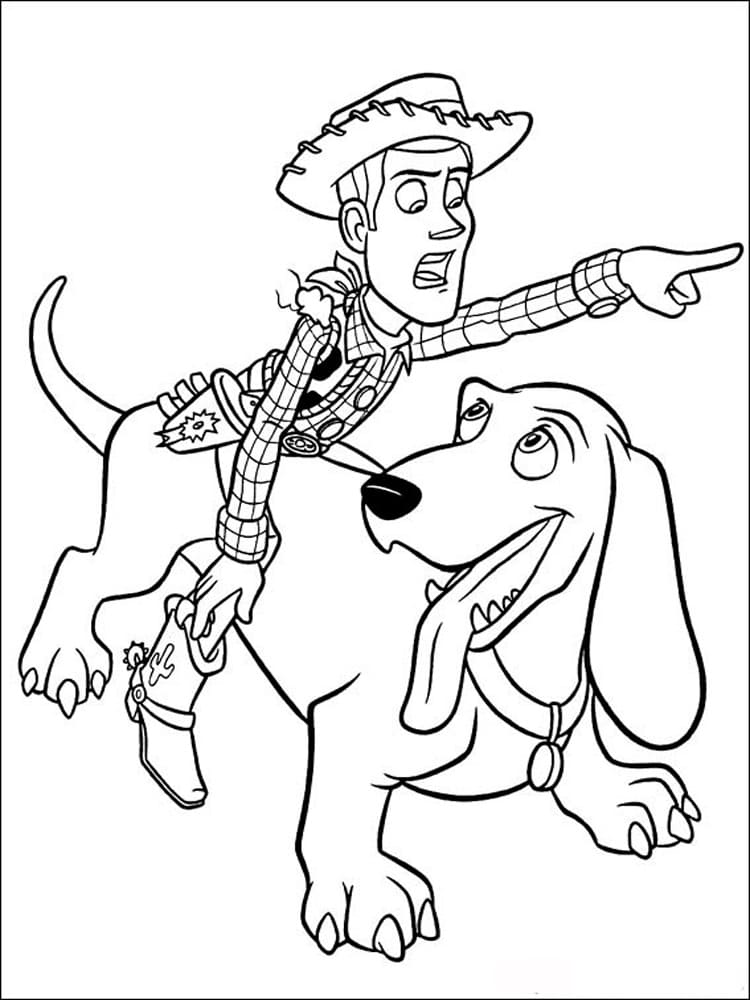 ζωγραφική Woody ιππασία Buster
