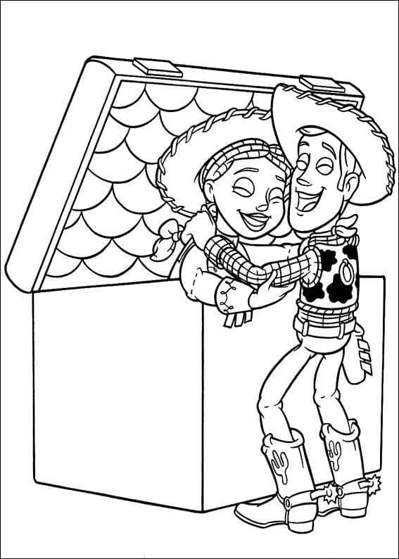 ζωγραφική Woody και Jessie Toy Story Disney Pixar