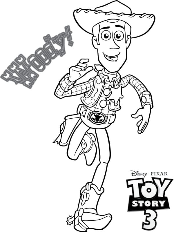 ζωγραφική Woody τρέξιμο
