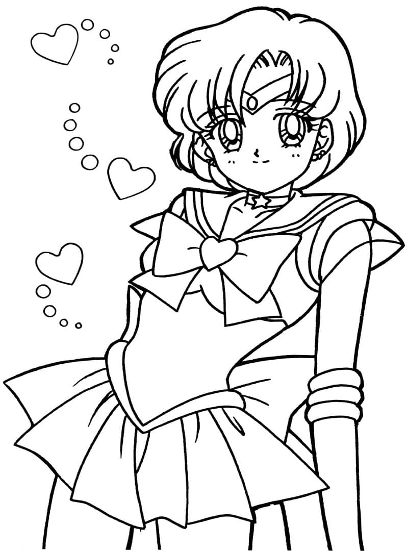 ζωγραφική Ami Mizuno Sailor Mercury