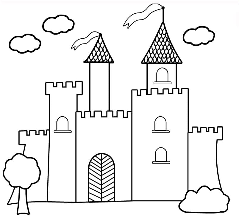 ζωγραφική Castle Δωρεάν Εκτύπωση