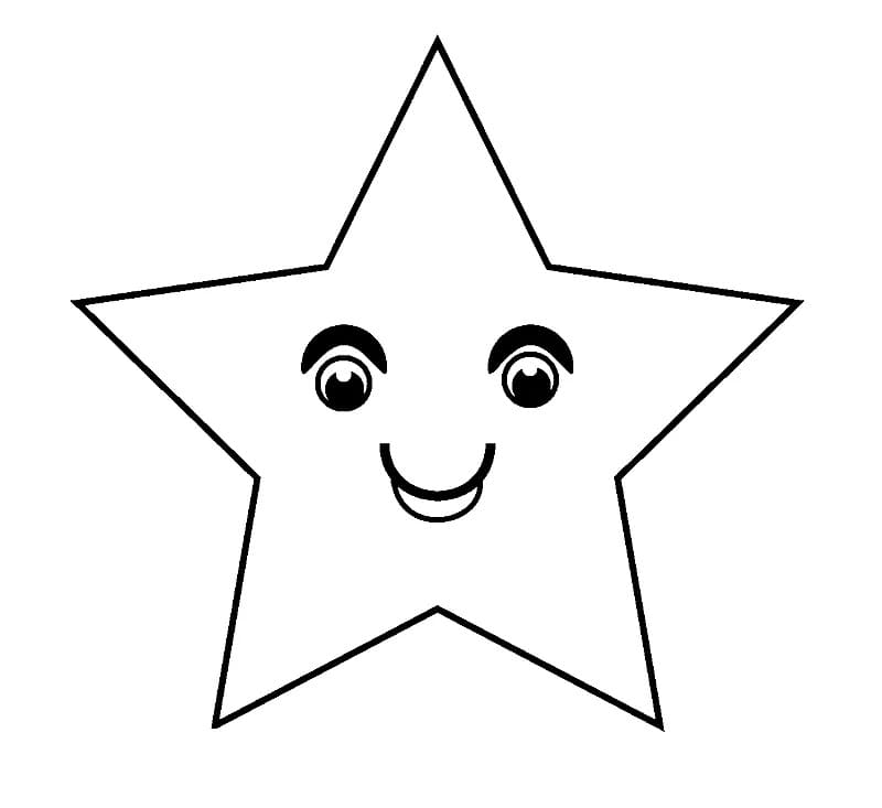 ζωγραφική Χαριτωμένο αστέρι Pentagram