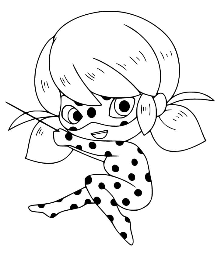 ζωγραφική Chibi Μαρινέτ Πασχαλίτσα